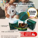 Mini ventilateur personnel pliable