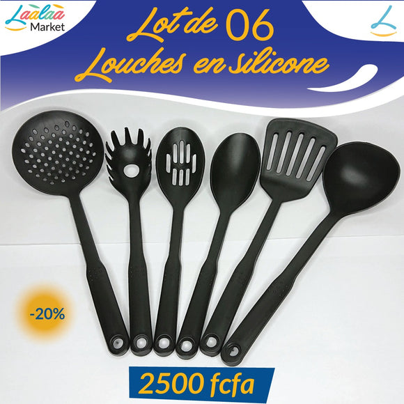 louches en silicone Pack de 6 louches en silicone