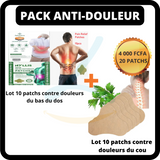 PACK ANTI-DOULEUR , fini les douleurs du cou ; du bas de dos ; bien être ; patch antidouleurs