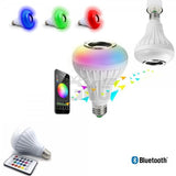 Ampoule LED Bluetooth 12W Avec Haut-Parleur ; ampoule BAFFLE