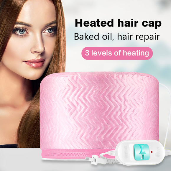 Bonnet thermique pour cheveux  , casque chauffant cheveux ,bonnet à vapeur pour cheveux chapeau traitement cheveux